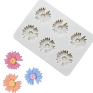 6 Mini Daisy Silicone Mould