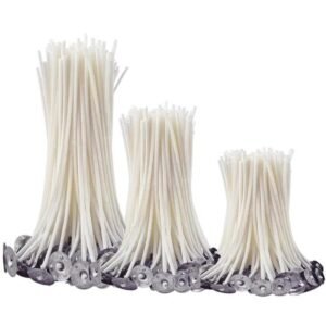 Cotton Candle Wicks with Metal Base