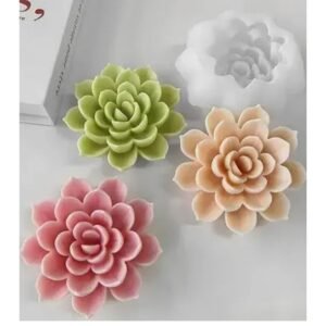 Lotus Silicone Candle Mould (D)