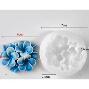 Plumeria Cluster Silicone Mould
