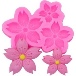 Sakura Silicone Mould - 3 Flowers