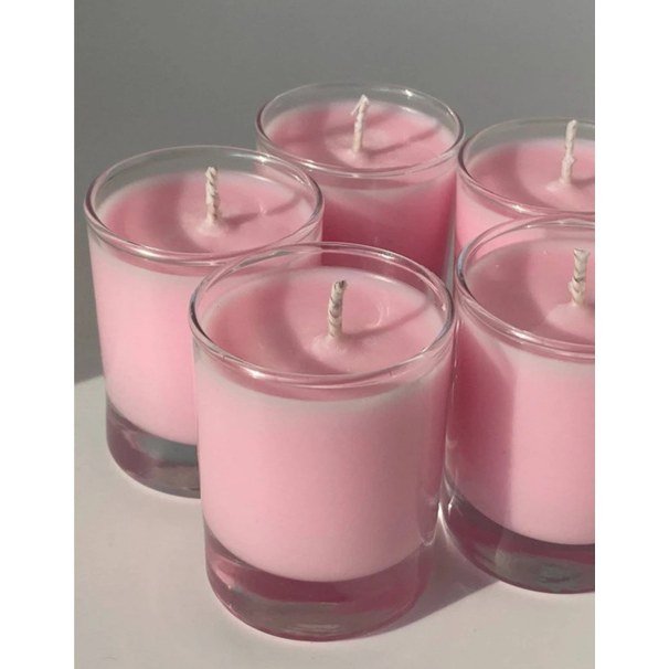 Short Glass Candle Jars - Image 2
