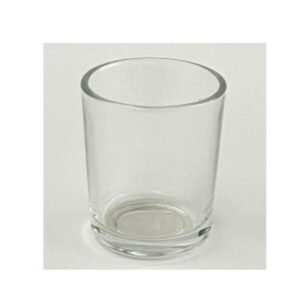 Short Glass Candle Jars