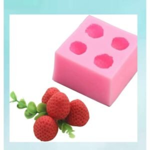 Strawberry Silicone Mould - 4 Cavity
